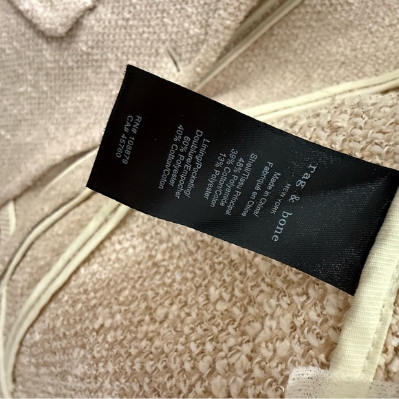 rag & bone ivory multi margot tweed blazer - Picture 6 of 7